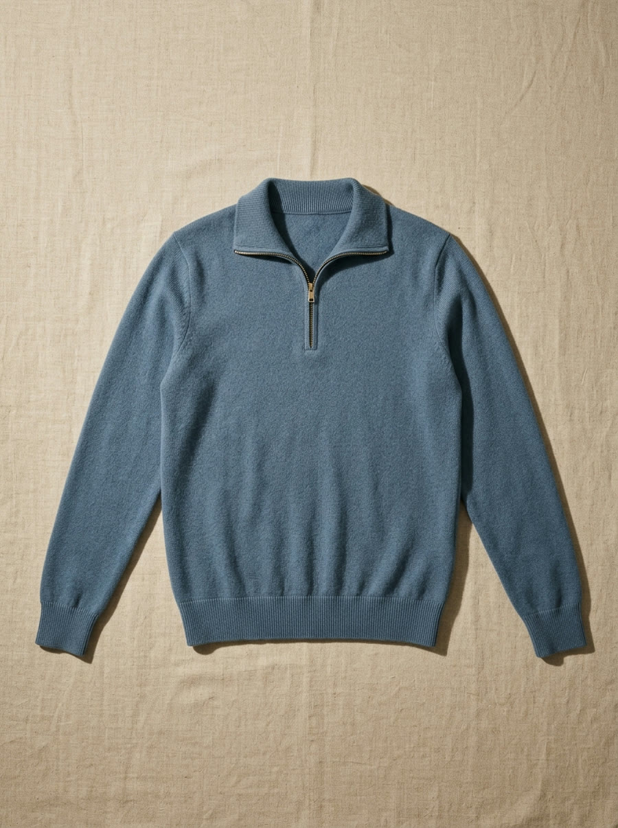 Cashmere half-zip