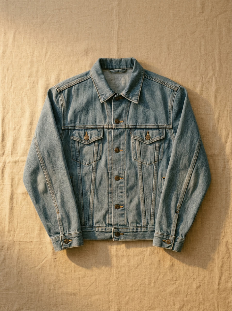 İnce denim ceket