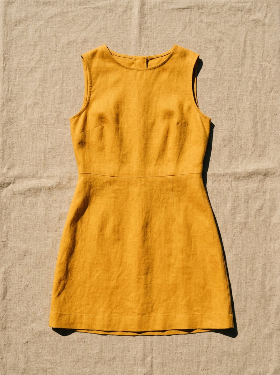 Linen mini dress