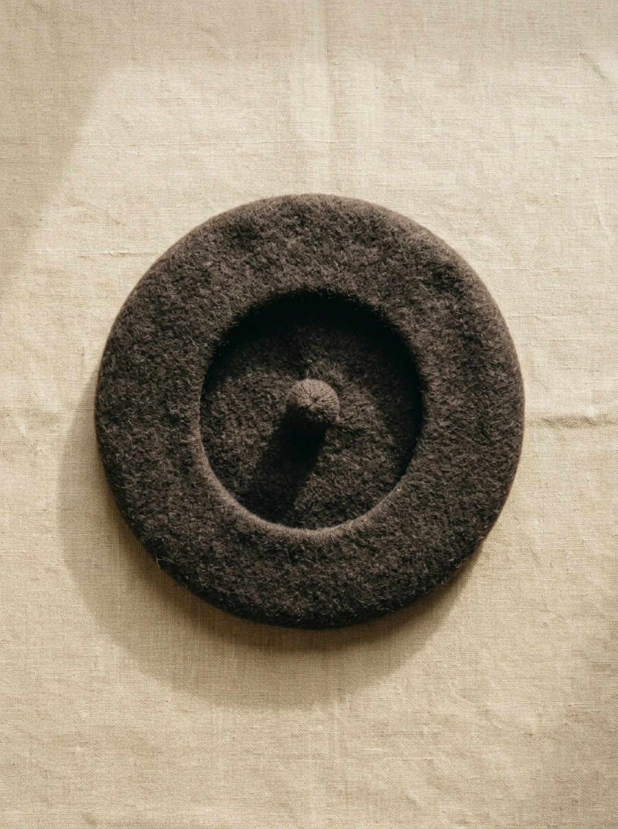 Wool felt beret